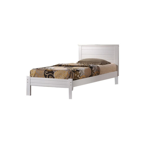 SB-331-WH 3FT WOODEN SINGLE BED WITH 14PCS ROLLING BASE
